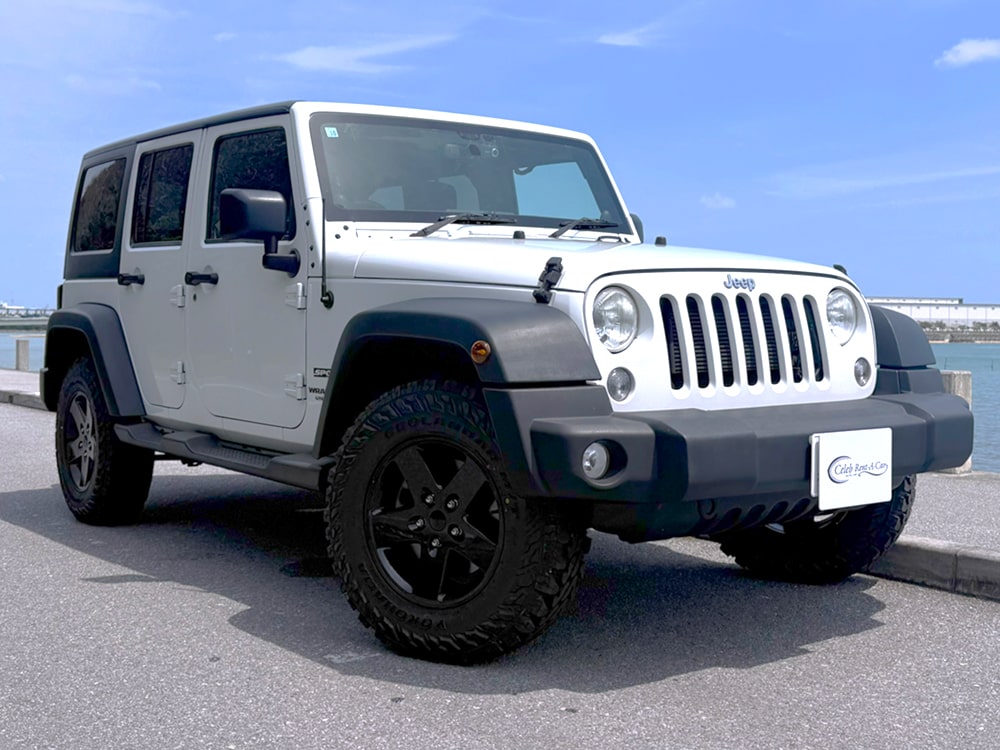 Jeepオープンカー 正面